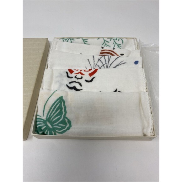 VTG Gift Set of 5 Japanese Cotton Terry Multi-Purpose Tenugui Towels - Picture 2 of 7